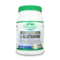 Organika L-Glutamine, 180 Capsules | NutriFarm.ca