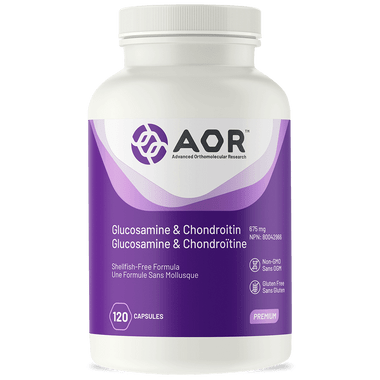 AOR Glucosamine and Chondroitin, 120 Capsules | NutriFarm.ca 