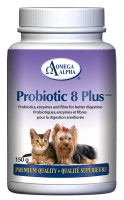 Omega Alpha Probiotic 8 plus, 150 g | NutriFarm.ca