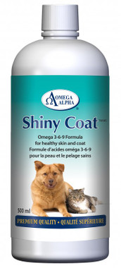 Omega Alpha Shiny Coat, 500 ml | NutriFarm.ca