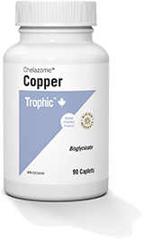 Trophic Chelazome Copper, 90 Caplets | NutriFarm.ca