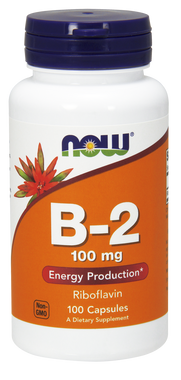 NOW B-2 100 mg, 100 Capsules | NutriFarm.ca