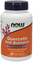 NOW Quercetin with Bromelain, 240 Vegetable Capsules | NutriFarm.ca