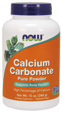 NOW Calcium Carbonate Powder, 340 g | NutriFarm.ca