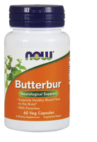 NOW ButterBur Extract 75 mg, 60 Vegetable Capsules | NutriFarm.ca
