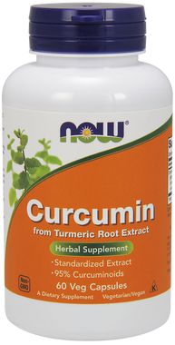 NOW Curcumin, 60 Vegetable Capsules | NutriFarm.ca