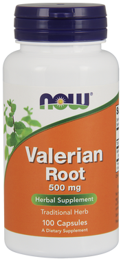 NOW Valerian Root 500 mg, 100 Capsules | NutriFarm.ca