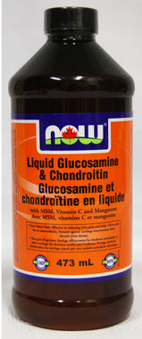 NOW Liquid Glucosamine and Chondroitin with MSM, 473 ml | NutriFarm.ca