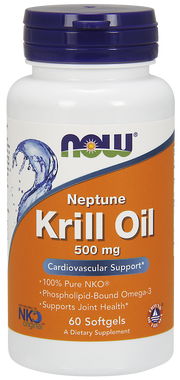 NOW Neptune Krill Oil 500 mg, 60 Softgels | NutriFarm.ca
