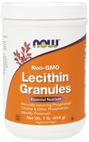NOW Lecithin Granules Non-GMO, 454 g | NutriFarm.ca