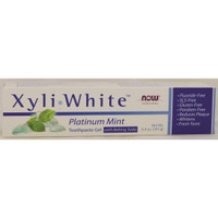 NOW Xyliwhite Platinum Mint Toothpaste with Baking Soda, 181 g | NutriFarm.ca