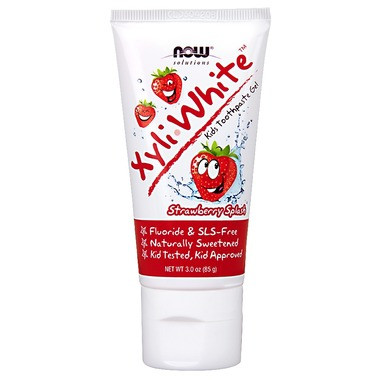 NOW Kids Xyliwhite Strawberry Splash Toothpaste, 85 g | NutriFarm.ca