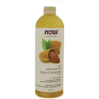NOW Almond Sweet Expeller Pressed, 473 ml | NutriFarm.ca