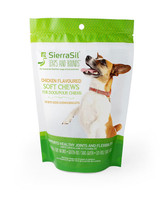 SierraSil Soft Chews For Dogs Chicken Flavour, 100 bite sized chews | NutriFarm.ca