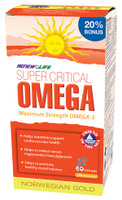 RENEW LIFE Norwegian Gold Super Critical Omega, 60 + 12 Free Capsules | NutriFarm.ca