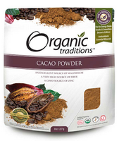 Organic Traditions Cacao powder, 227 g | NutriFarm.ca