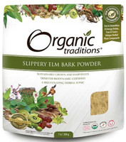 Organic Traditions Slippery Elm Bark Powder, 200 g | NutriFarm.ca