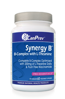 CanPrev Synergy B-Complex with L-Theanine, 60 Vegetable Capsules | NutriFarm.ca
