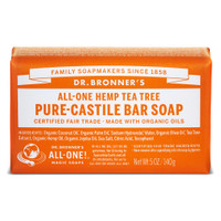 Dr. Bronner's Organic Tea Tree Bar Soap, 140 g | NutriFarm.ca