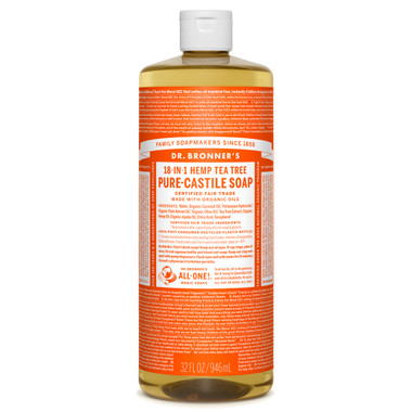 Dr. Bronner's Organic Tea Tree Oil Castile Liquid Soap, 946 ml | NutriFarm.ca