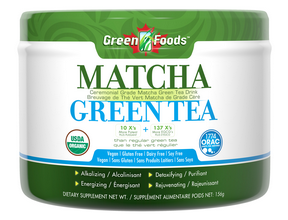 Green Foods Matcha Green Tea, 156 g | NutriFarm.ca