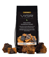 VIGR Wild Chaga Mushroom Chunks, 8 oz | NutriFarm.ca