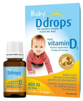 Baby Ddrops 400 IU, 90 drops/2.5 mL | NutriFarm.ca