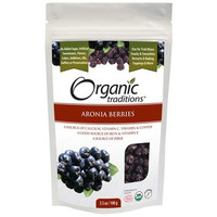 Organic Traditions Aronia Berries, 100 g | NutriFarm.ca