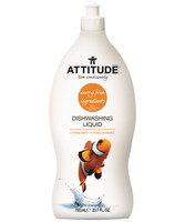 Attitude Dishwashing Liquid Citrus Zest, 700 ml | NutriFarm.ca
