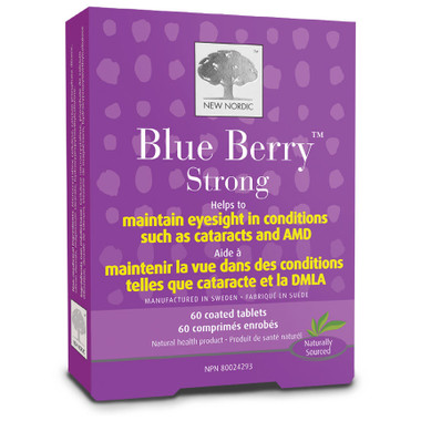 New Nordic Blue Berry Strong, 60 Tablets | NutriFarm.ca