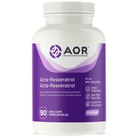 AOR Acta-Resveratrol 80 mg, 90 Vegetable Capsules | NutriFarm.ca