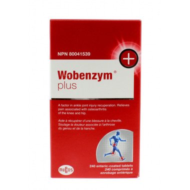 Wobenzym Plus, 240 entric-coated tablets | NutriFarm.ca