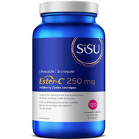 SISU Ester-C 250 mg Chew Stars Wildberry, 120 Tablets | NutriFarm.ca