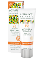 Andalou Naturals All-in-One Beauty Balm Sheer Tint with SPF 30, 58 ml | NutriFarm.ca