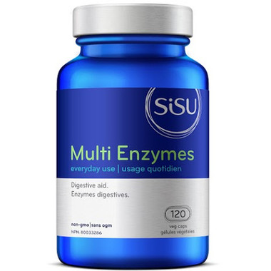 SISU Multi Enzymes, 120 Vegetable Capsules | NutriFarm.ca