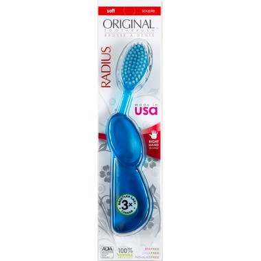 Radius Original Soft Right Hand Toothbrush, 1 unit | NutriFarm.ca