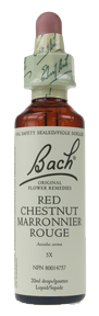 Bach Red Chestnut, 20 ml | NutriFarm.ca