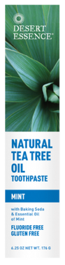 Desert Essence Natural Tea Tree Oil Toothpaste (Mint), 176 g | NutriFarm.ca