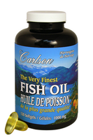 Carlson Laboratories Very Finest Norwegian Fish Oil, 150 Softgels | NutriFarm.ca