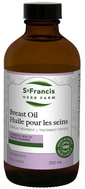 St. Francis Herb Farm Breast Oil (formerly Mastos Breast Oil), 250 ml | NutriFarm.ca