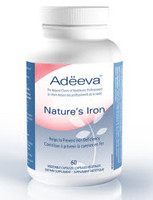 Adeeva Nature's Iron, 60 Vegetable Capsules | NutriFarm.ca