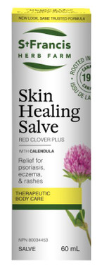 St. Francis Herb Farm Skin Healing Salve (Formerly Red Clover Plus), 60 ml | NutriFarm.ca