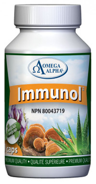 Omega Alpha Immunol, 60 Vegetable Capsules | NutriFarm.ca