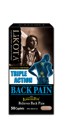 Lakota Triple Action Back Pain, 50 Capsules | NutriFarm.ca