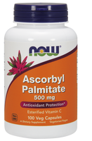 NOW Ascorbyl Palmitate 500 mg, 100 Vegetable Capsules | NutriFarm.ca