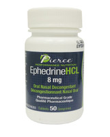 Pierce Performance Nutrition Ephedrine HCL 8 mg, 50 Tablets | NutriFarm.ca
