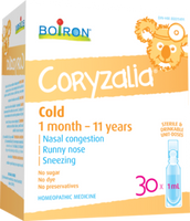 Boiron Coryzalia Cold (For Children), 30 x 1 ml | NutriFarm.ca