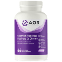 AOR Chromium Picolinate, 90 Vegetable Capsules | NutriFarm.ca