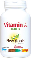 New Roots Vitamin A, 100 Tablets | NutriFarm.ca