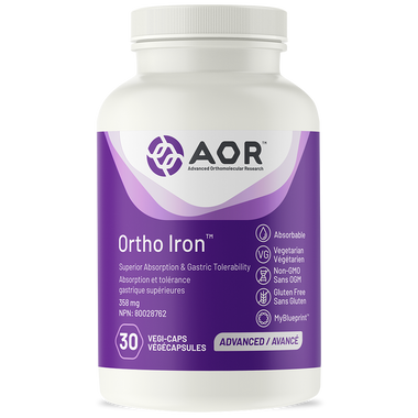 AOR Ortho Iron, 30 Vegetable Capsules | NutriFarm.ca 
